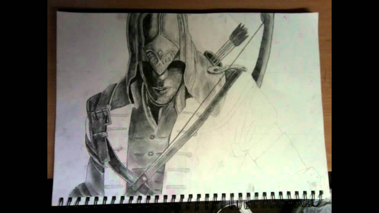 Assassins Creed 3 Connor Kenway Drawing - YouTube