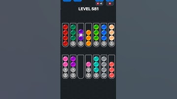 Ball Sort Puzzle nível 581 #games #puzzle #gaming #gameplay #colors #pop #automobile #level #gamer