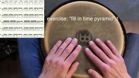 Conga exercise: "Fill in time pyramid" 1
