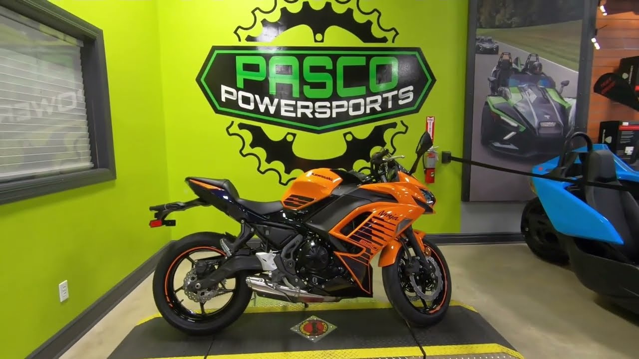 New Orange / Black / Royal Purple 2025 KAWASAKI NINJA 650 ABS