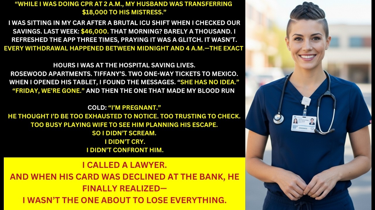 My Husband Drained Our Savings for His Mistress — So I Froze Every Account Before He Could Vanish