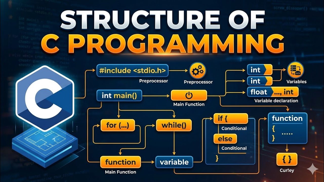 C Language Tutorial Series – Part 4 | Structure of C Program| Sarangee ...