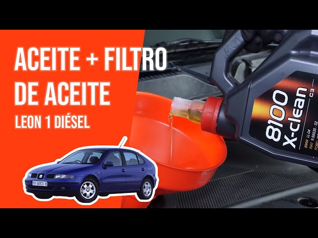 Cambio de aceite y de filtro de aceite LEON 1 1.9 TDI 🛢 