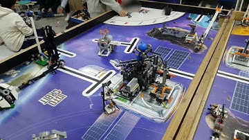 Team RED ] FLL 2018 - 19 INTO ORBIT Robot Game 396p ( Practice Video )