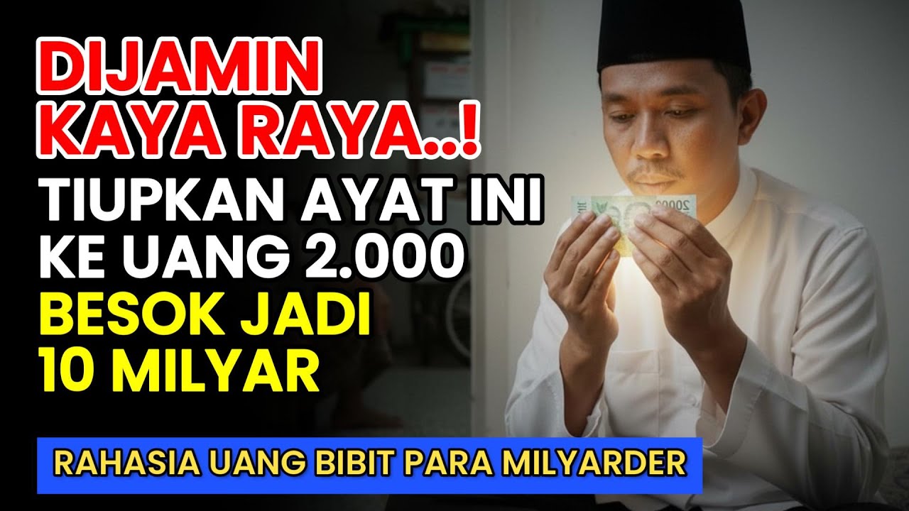 Ucap 1 Ayat Ini, Tiupkan Ke Uang 2 Ribu! Atas Izin Allah Besok Jadi 10 Milyar...