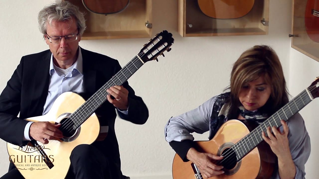 Amadeus Guitar Duo plays Overture from Suite Nr. 7 HV 432 by Georg