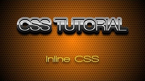 Inline css