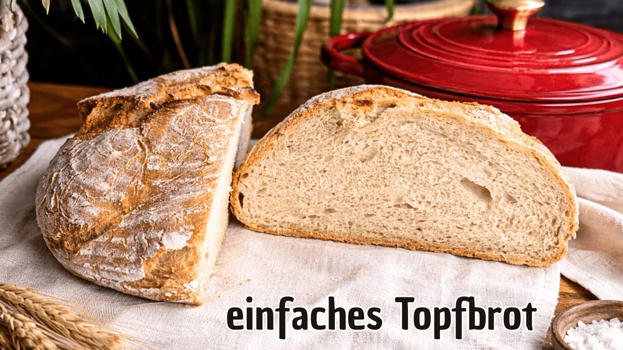 Besser wie vom Bäcker 😋 knuspriges Topfbrot aus nur wenigen Zutaten #297