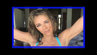 Breaking News Elizabeth hurley 52 whip out bikini boobs for gravity-defying display