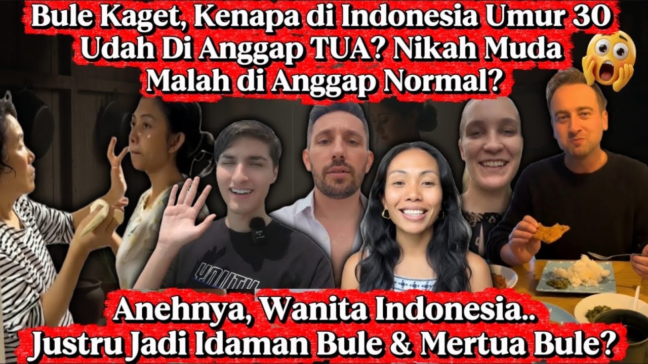 Bule Heran Kenapa Menikah Muda Itu Normal Di Indonesia? & Umur 30 Malah Di Anggap Tua? 😱 #reaksibule