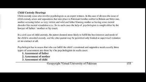 PSY513 Lecture 43 Forensic Psychology Short Lecture VU Lectures