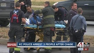 Police arrest 3 people after chase