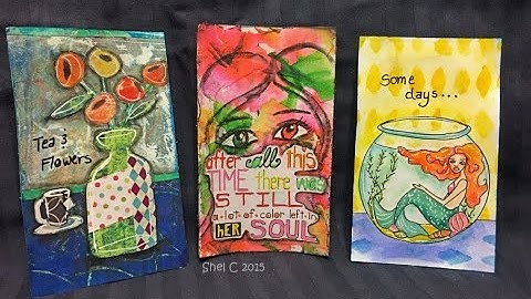 ICAD - Mixed Media Index Cards - Days 4, 5, 6