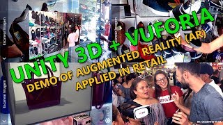 Unity + Vuforia - Demo of augmented reality AR applied in retail screenshot 5