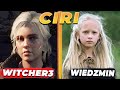 The Witcher 3 vs Wiedzmin Characters