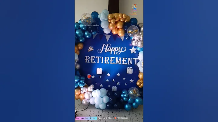 Retirement party decoration 😍best #retirement decorations #सेवानिवृत्ति @alightpartydecors9056