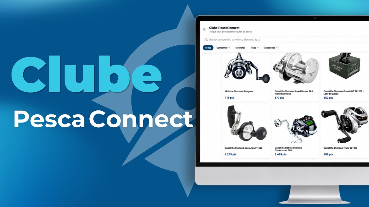 Clube Pesca Connect: acumule pontos e troque por produtos ou PIX