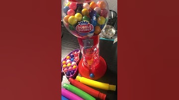 ASMR🌈GUESS WHAT COLOR?GUMBALL MACHINE #asmr #shorts #gumball #rainbow #trending #viral #youtube