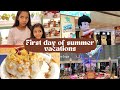 ⭐Vlog⭐ First day of Summer Vacations 🏖🌻⛱🕶 I Pravya Vlogs