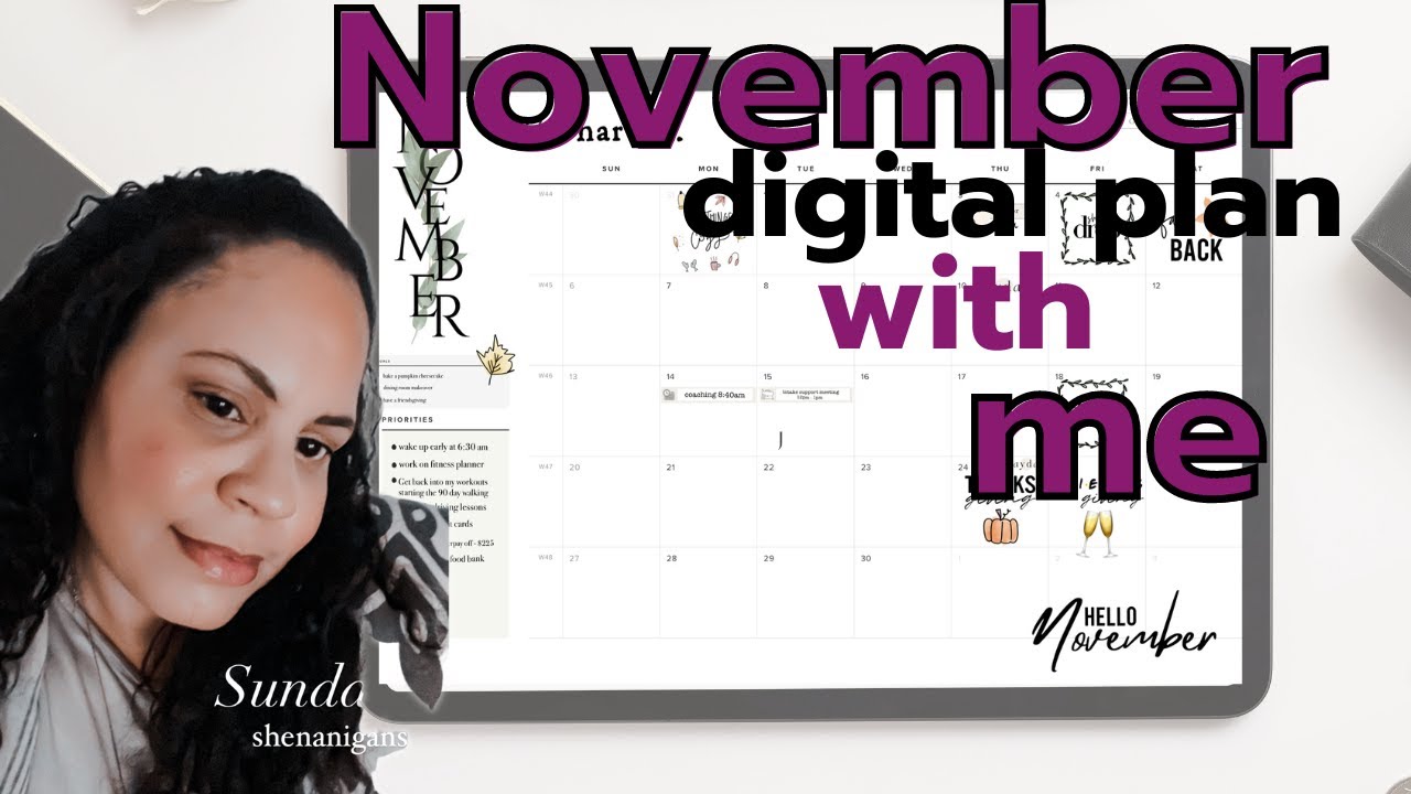 November Plan With Me | Goodnotes Planning - YouTube