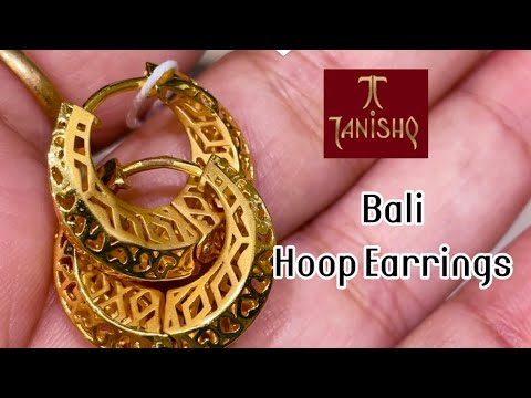 Tanishq Latest Gold Hoop Earrings Designs with Price/Bali designs/Hoop /Kid’s gold earrings/deeya