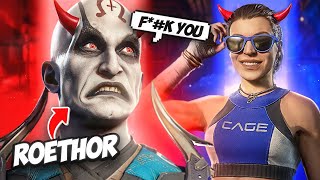 The BEST Quan Chi & Janet Cage Player gets MAD in Tournament!😡 [TOXIC Mortal Kombat 1]