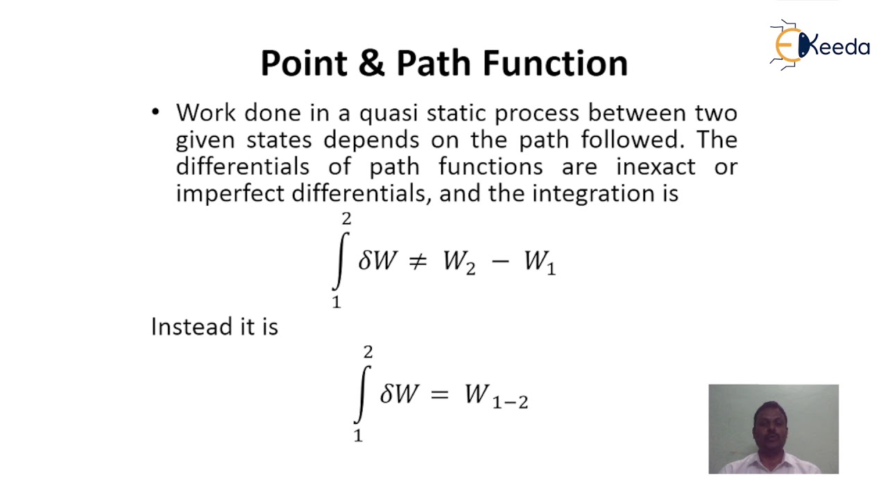 Point Function and Path Function, Quasi Static Process,Isobaric ...