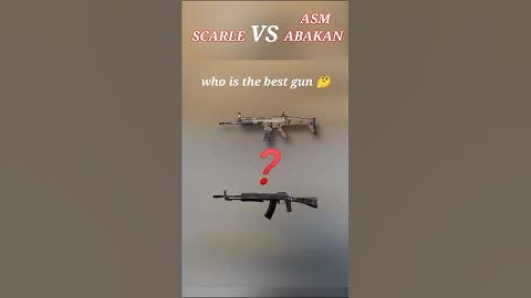SCARLE VS ASM ABAKAN DAMAGE COMPARISON who is the best gun 🤔 #shorts #pubgmobile #gaming