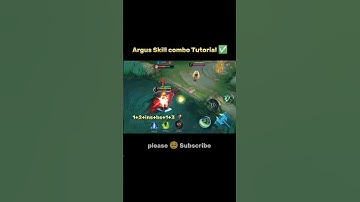 Argus Skill Combo Tutorial Mobile Legends #ml2b #argus #mlbb #tutorial #shorts #mobilelegends