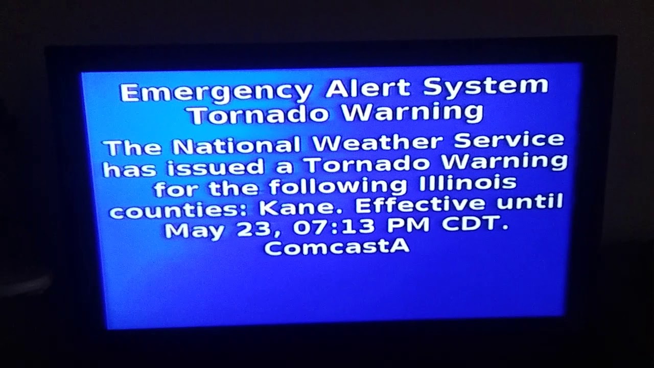 EAS May 23rd 2020 Tornado Warning Kane County Illinois