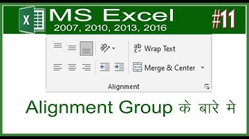 How learn MS Excel in Hindi | Alignment group | Top Align | Middle Align | Merge & Centre | CTechnoG