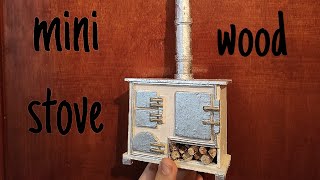 كيفية صنع فرن صغير من الخشب | how to make a mini stove | miniature stove