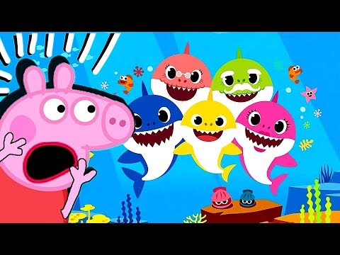 Baby Shark Dance with Peppa Pig | Kids Songs and Nursery Rhymes | Animal Songs | Super Simple Songs