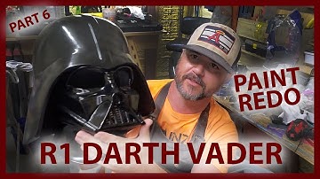 Part 6. Star Wars 3d Printed Rogue One Darth Vader Costume Build....SANDING AGAIN & REDOING PAINT!