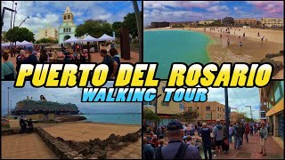 PUERTO DEL ROSARIO Walking Tour || Fuerteventura - Canary Islands (4k)