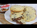 Nutella Cookies I Chocolate Chip Cookies mit Nutella