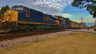 SB CSX Coal Train with New Logo Thru Ravenel SC [HD]