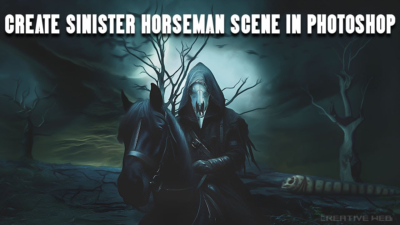 Create a Nightmare Rider 🌑💀 | Dark Fantasy Photoshop Manipulation Tutorial