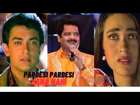 Udit Narayan's Mesmerizing Live Performance: Pardesi Pardesi Jana Nahi | Raja Hindustani | Classic