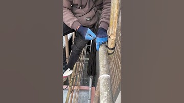 Bamboo scaffolding tying and fixing