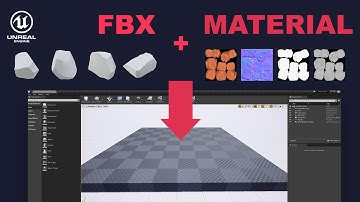 Fast fbx addition and material setup in UE4