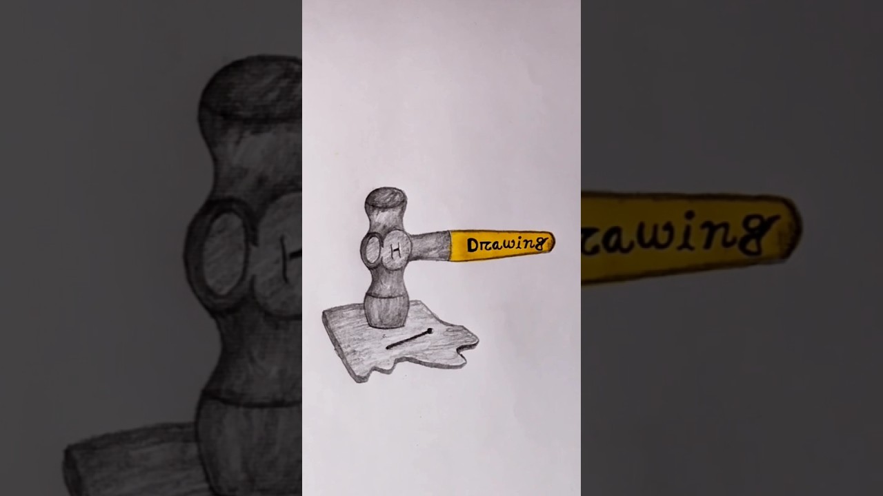 How to draw a hammer 🔨 