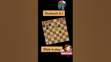 checkmate in 1 white to play #shortsfeed #puzzlesolving #viral