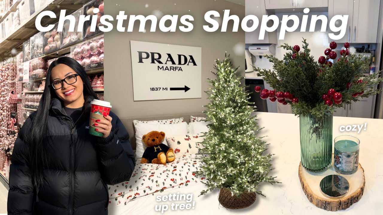 Decorating My Florida Apartment for Christmas 🎄 | Decor Shopping + Tree Setup