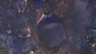 Colorful Impact Ejecta from Hargraves Crater