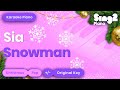Sia - Snowman (Karaoke Piano)