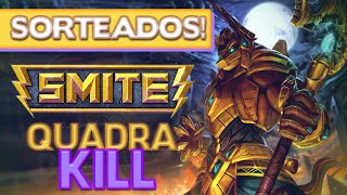 #SMITE BR | Anubis QUADRAKILL + SORTEADOS!
