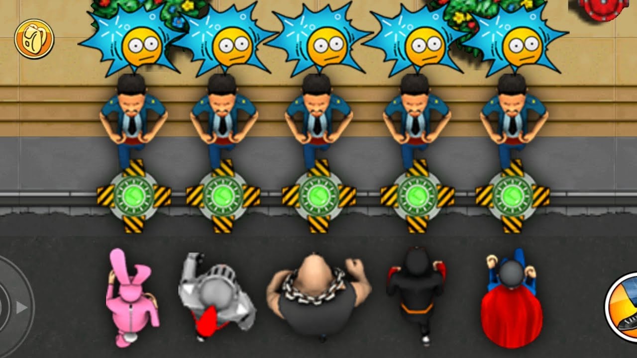 Robbery Bob - All Costumes Funny Video Game Part 61