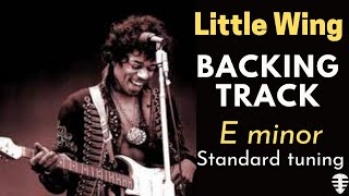 Video thumbnail of "Little Wing backing track - E minor Jimi Hendrix standard tuning jam"