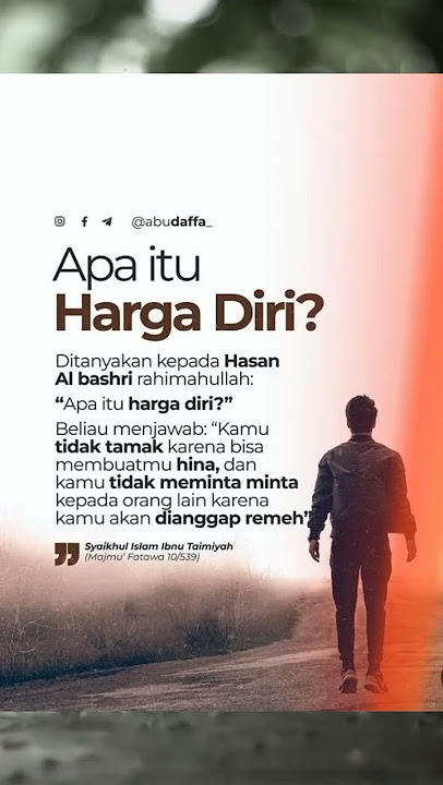 Apa itu Harga Diri?